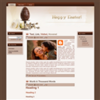 Product picture Easter Chocolate Wordpress Theme 